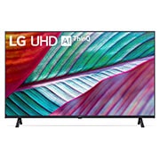 Vista frontal da TV LG UHD