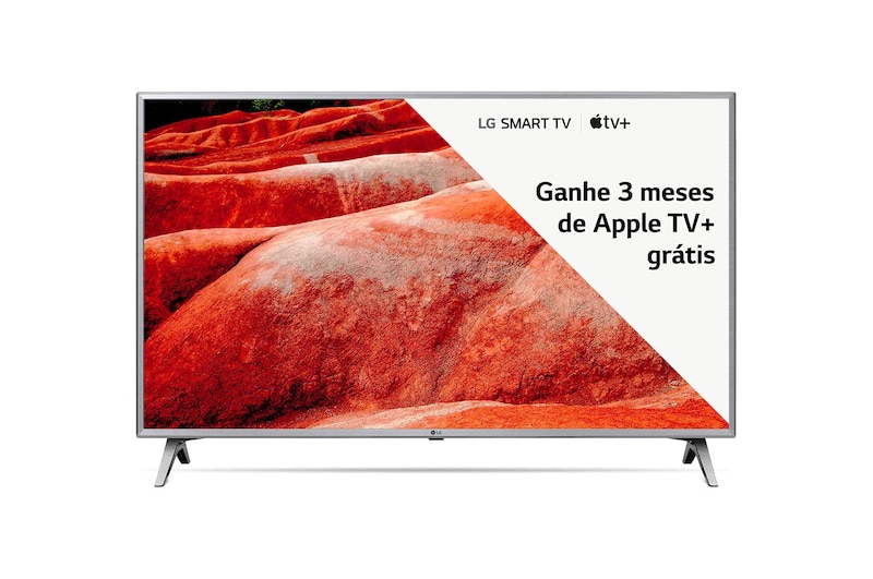 LG Smart TV LG LED 50" UHD 4K HDR, Wi-Fi, Inteligência Artificial, ThinQ AI, 4 HDMI, 2 USB, 50UM7500PSB