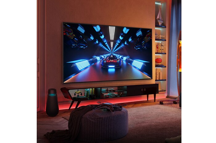 LG Smart TV LG 55” 4K QNED VA AI Processor Wi-Fi Bluetooth Google Assistente e Alexa - 55QNED75SRA, 55QNED75SRA