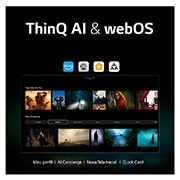 LG Smart TV LG QNED 55'' 4K WiFi Bluetooth HDR Inteligência Artificial AI ThinQ Smart Magic Alexa 55QNED80SRA, 55QNED80SRA