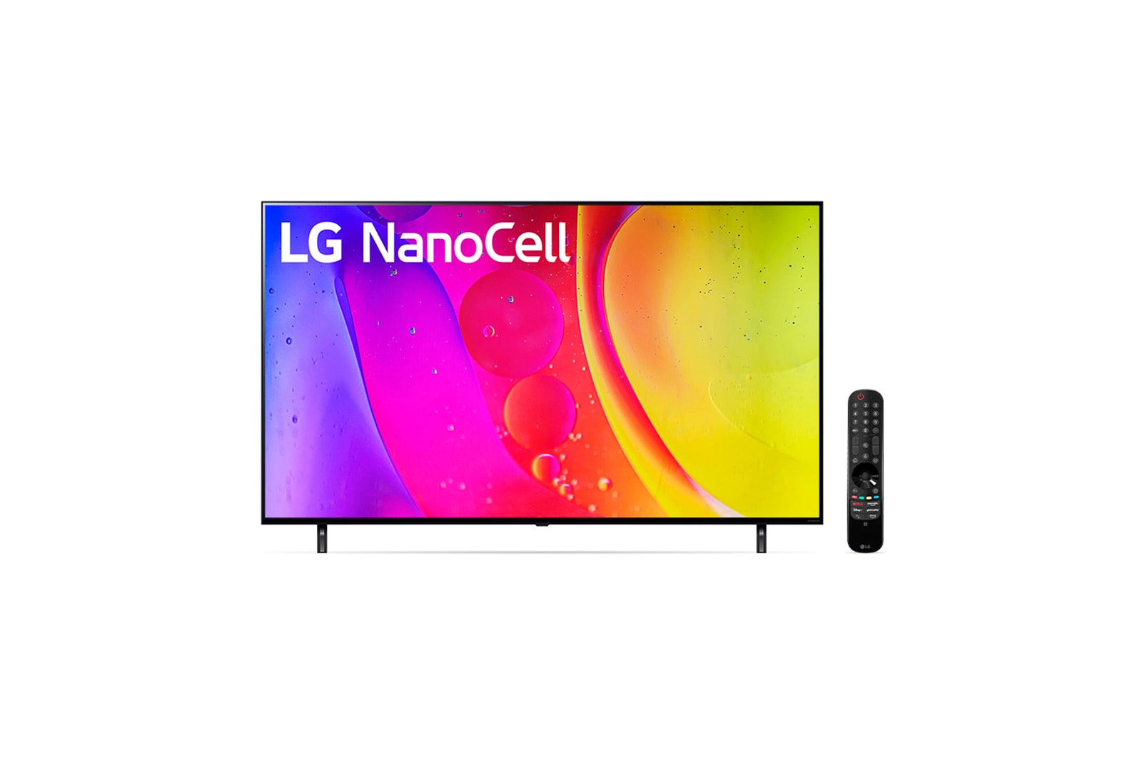 LG Smart TV LG NanoCell 65'' 4K Inteligência Artificial AI ThinQ Smart Magic Google Alexa 65NANO80SQA, 65NANO80SQA