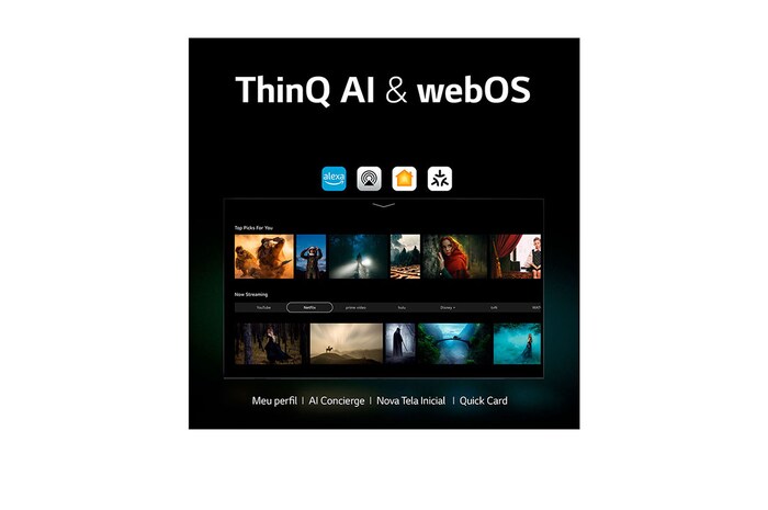 LG Smart TV LG QNED75 65'' 4k ThinQ 65QNED75SRA, 65QNED75SRA