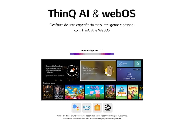 LG Smart TV LG QNED 65" 4K 65QNED80 120Hz FreeSync ThinQ Google Alexa 65QNED80SQA, 65QNED80SQA