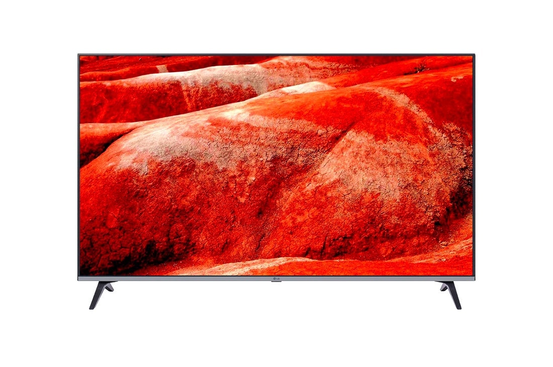 Vista frontal de Smart TV LG 65&#34; 4K HDR Ativo, ThinQ AI Inteligencia Artificial, DTS Virtual: X 65UM7520PSB