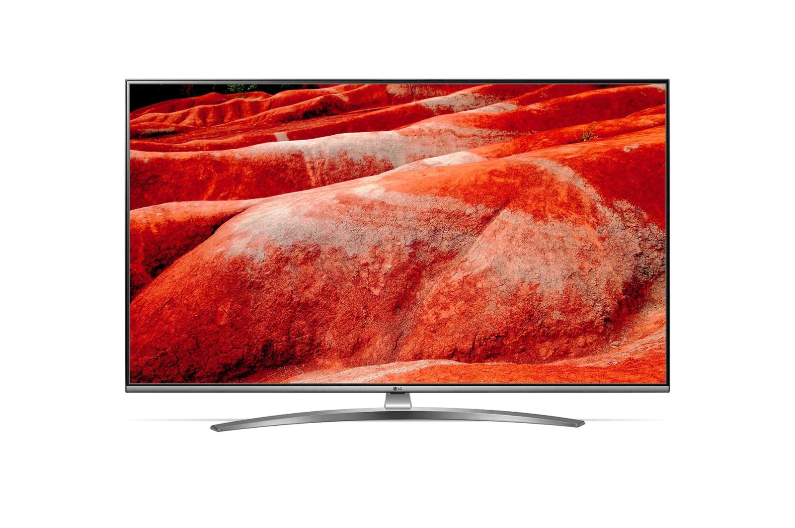 Vista frontal de Smart TV LG 65&#34; 4K HDR Ativo, ThinQ AI Inteligência Artificial, Painel IPS, DTS Virtual X: 65UM7650PSB