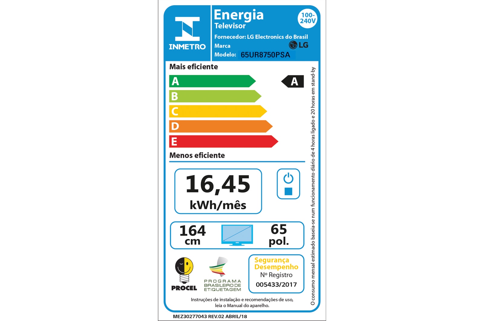 LG Smart TV 4K LG UHD UR8750 65 polegadas 2023, 65UR8750PSA