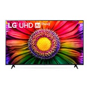 Vista frontal da TV LG UHD