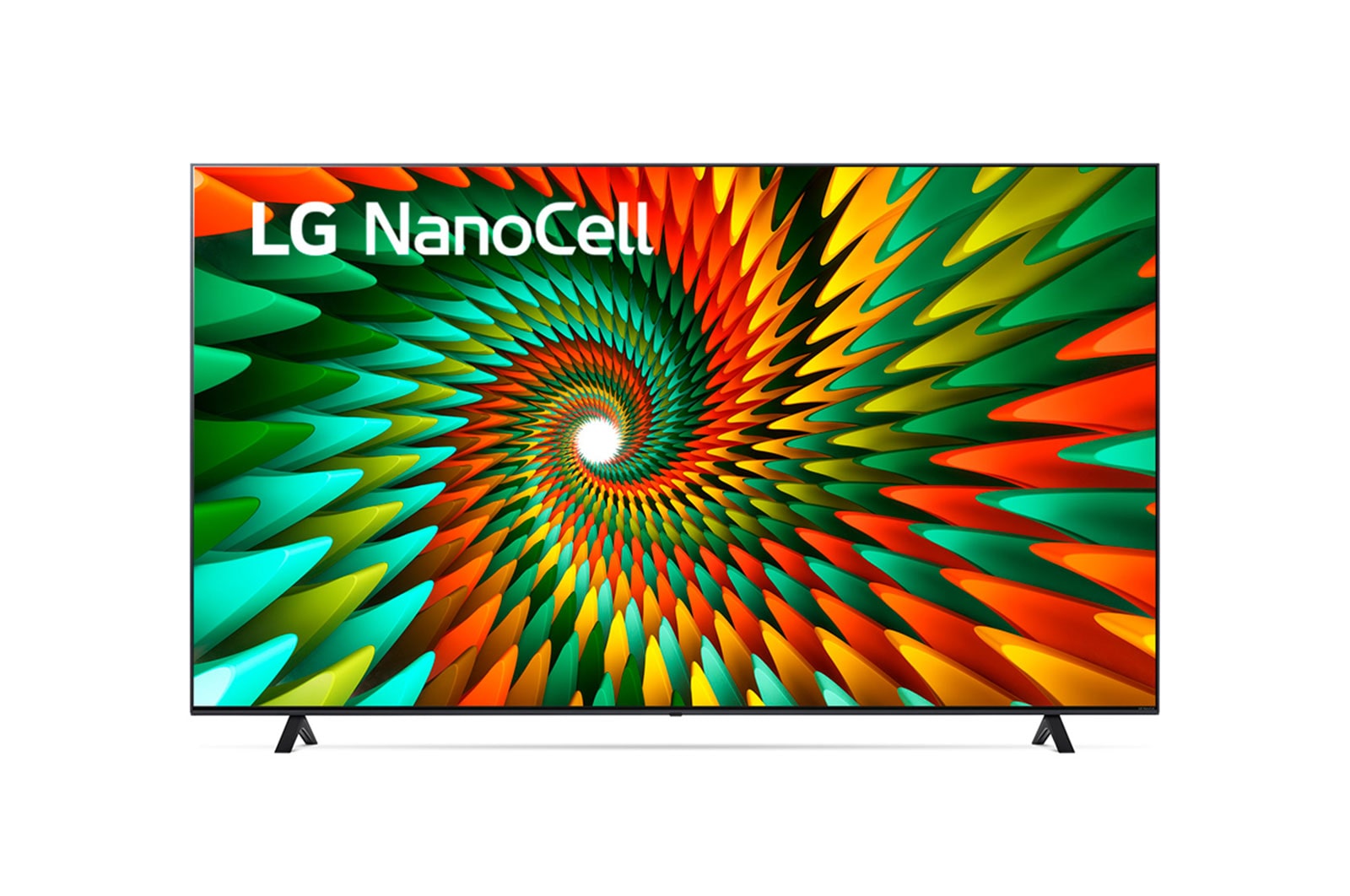 Vista frontal da TV LG NanoCell