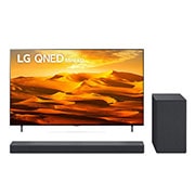 Vista frontal de Combo Smart TV LG QNED MiniLED 75'' 75QNED90S + Sound Bar SC9S 75QNED90S.SC9SA