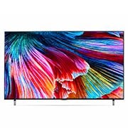 Vista frontal da TV LG QNED
