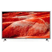 Vista frontal de Smart TV LG 75&#34; 4K HDR Ativo ThinQ AI – Inteligência Artificial DTS Virtual X 75UM7570PSB