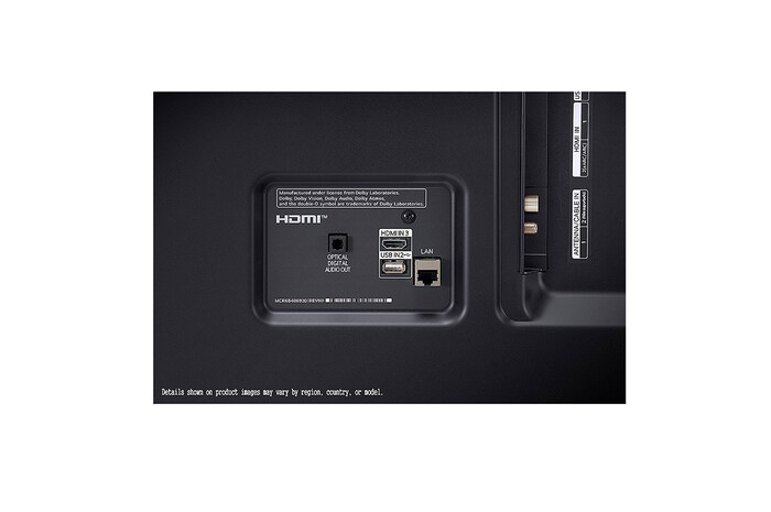 LG Smart TV 4K LG UHD 75'' WiFi Bluetooth HDR AI ThinQ Smart Magic Google Alexa 75UQ8050PSB, 75UQ8050PSB