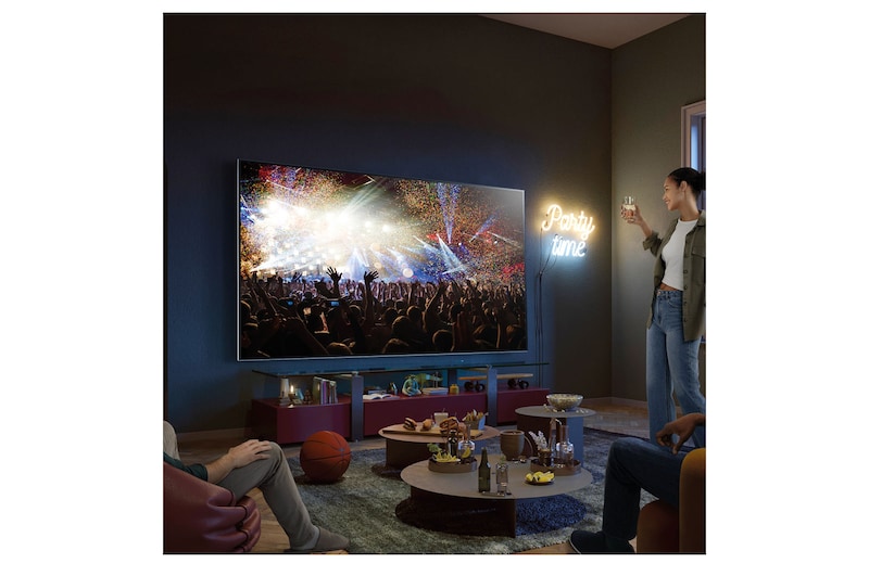 LG Smart TV LG QNED 86'' 4K WiFi Bluetooth HDR Inteligência Artificial AI ThinQ Alexa 86QNED80SRA, 86QNED80SRA