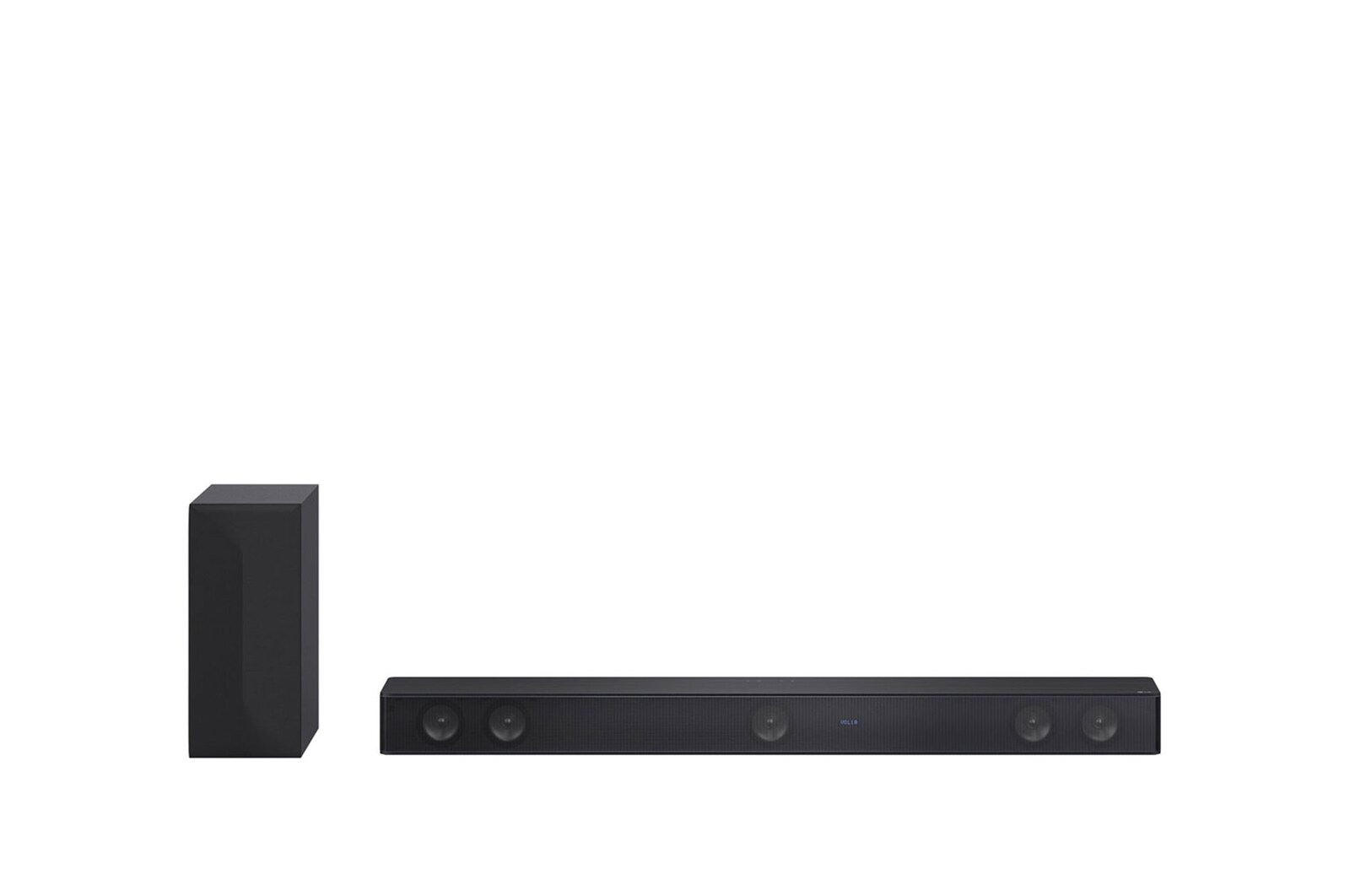 Front view with woofer