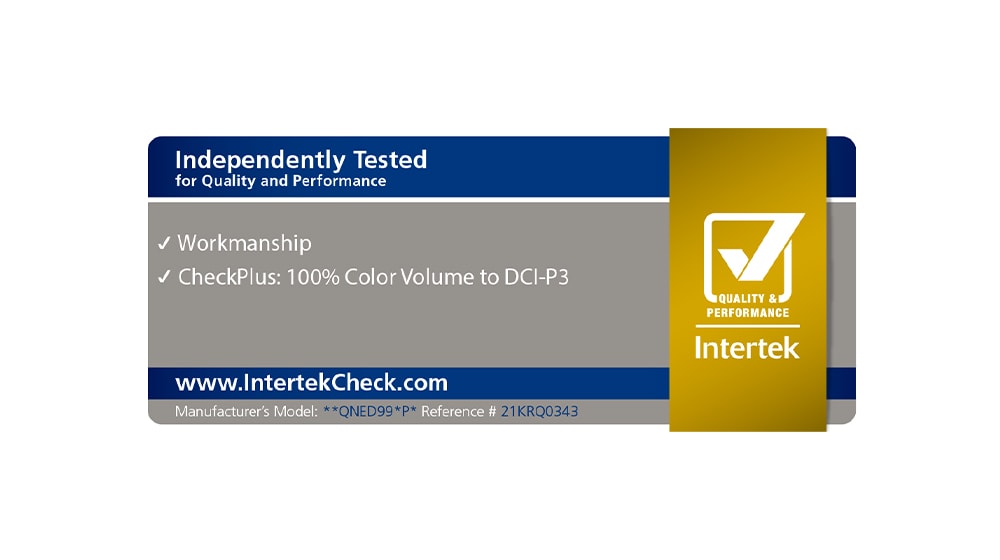 There is an Intertek certified logo.