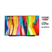 LG Smart TV LG Evo 48'' 4K 120Hz G-Sync FreeSync Inteligência Artificial ThinQ Google Alexa OLED48C2PSA, OLED48C2PSA