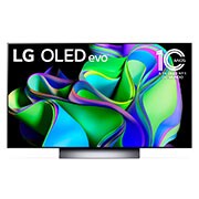 Vista frontal da LG OLED evo com o emblema 11 Anos  TV OLED Nº 1 no Mundo na tela.