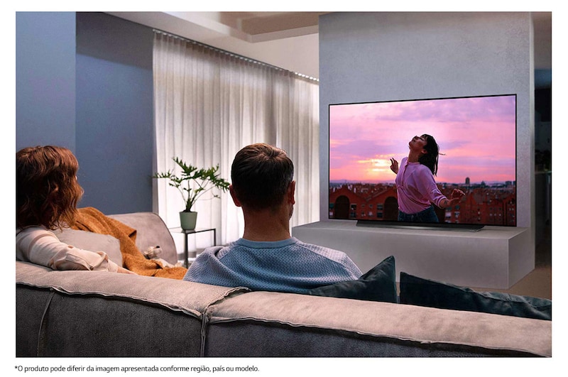 LG Smart TV LG 65" 4K OLED WiFi Bluetooth HDR Inteligência Artificial ThinQ AI Smart Magic Google Assistente Alexa, OLED65CXPSA