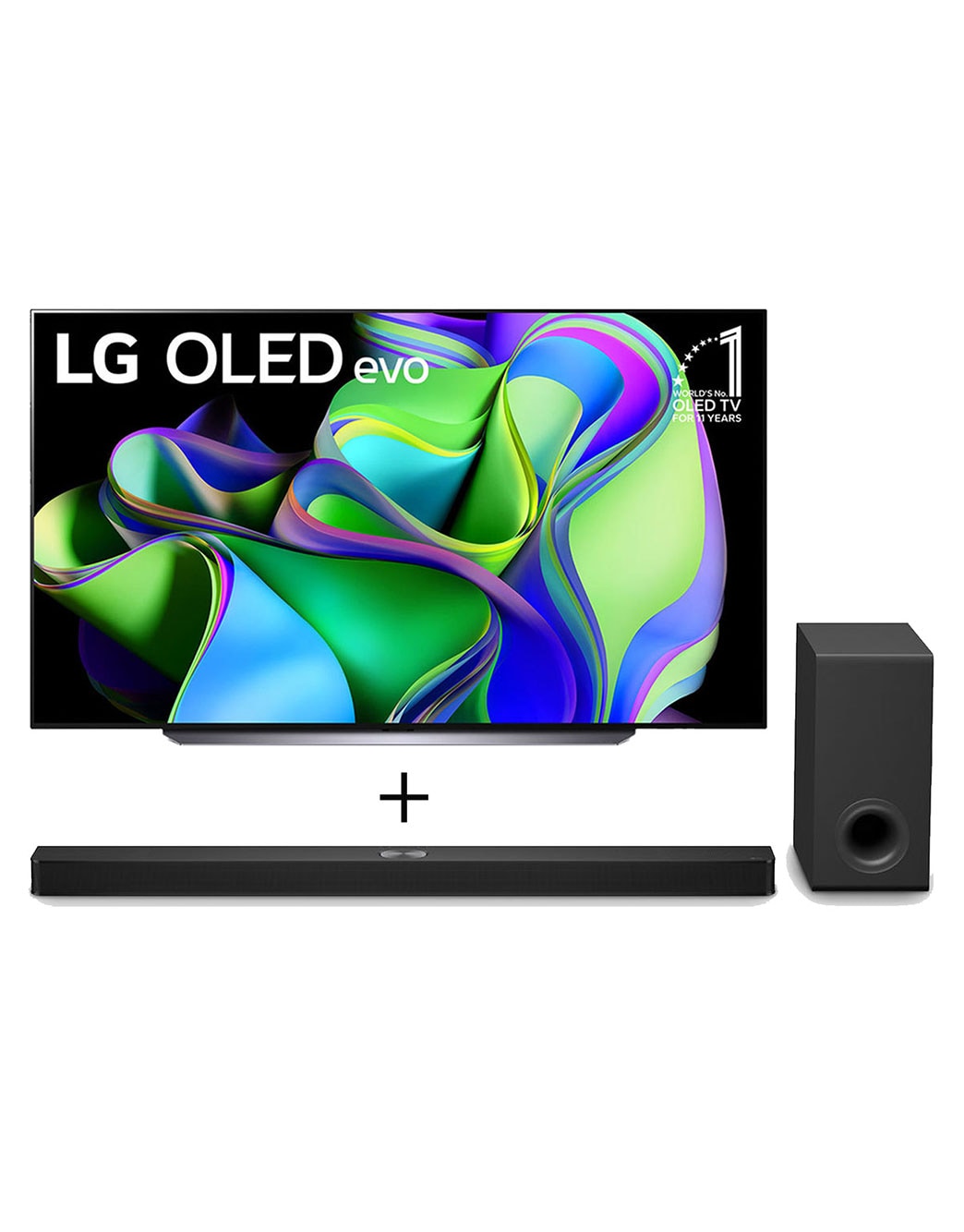 Combo Smart TV LG OLED evo C3 83 polegadas 4K 2023 + Soundbar LG S90TY ...
