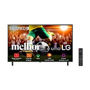 Vista frontal da Smart TV LG QNED AI 4K QNED80 de 65 polegadas 2025 65QNED80ASA