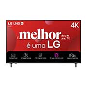Vista traseira da LG UHD UA85 TV.