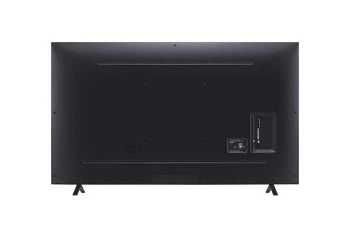 Vista traseira da TV LG UHD, UT80