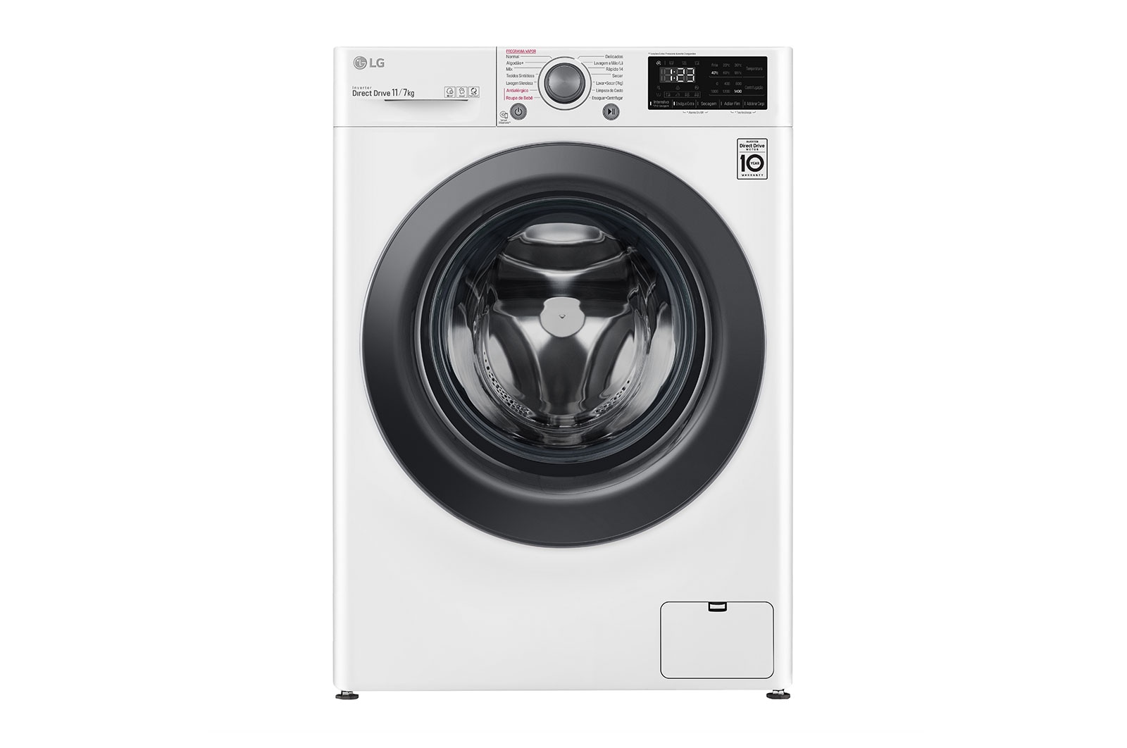 LG Lava e Seca Smart LG VC5 11KG Branca com Inteligência Artificial AIDD™, CV3011WG4A