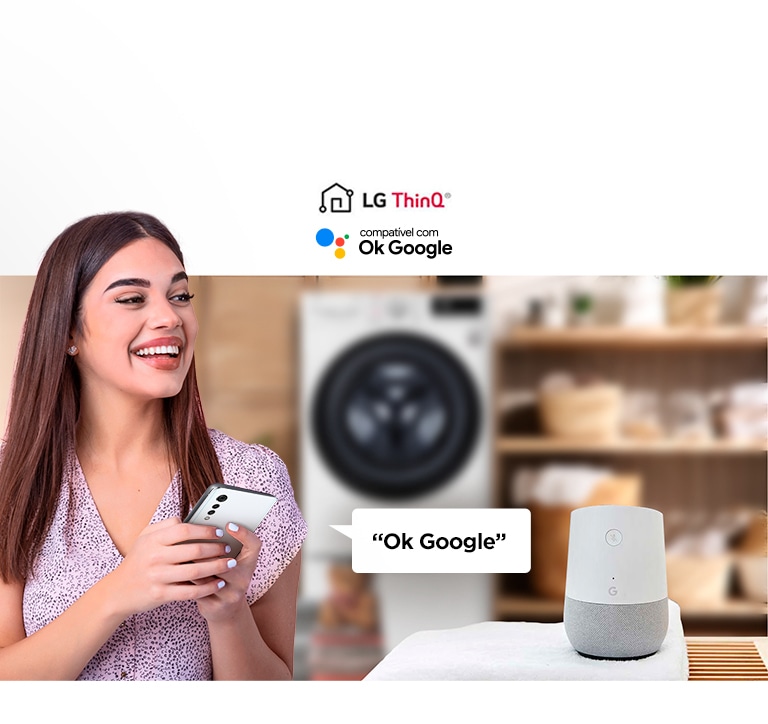Conexão Wi-Fi e Comando de Voz com o Google Assistente
