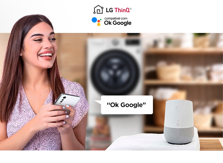 Conexão Wi-Fi e Comando de Voz com o Google Assistente