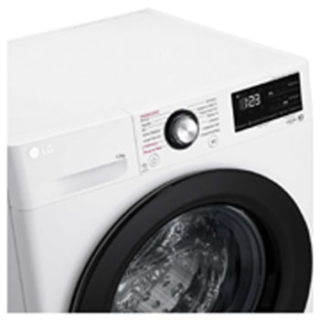 LG Máquina de Lavar LG 16kg Branca com Inteligência Artificial AIDD™ e porta com fechamento suave, WT16WV6, Top view