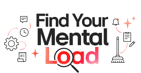 Mental Load Finder magnifying glass illustration