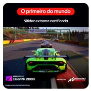 side view of a tilted monitor