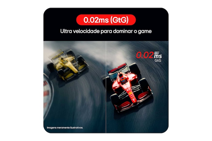 front view of the monitor with the stand down