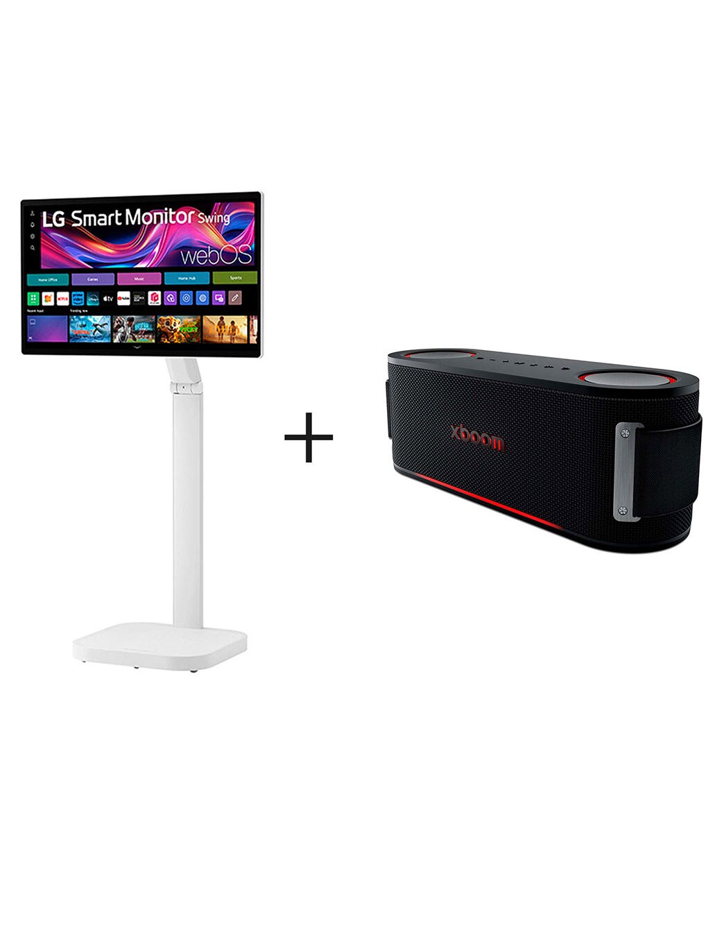 LG Smart Monitor Swing 32U889SA-W 本体のみ① Monitor LG Smart Swing 31.5 polegadas, 4K UHD IPS, Touchscreen