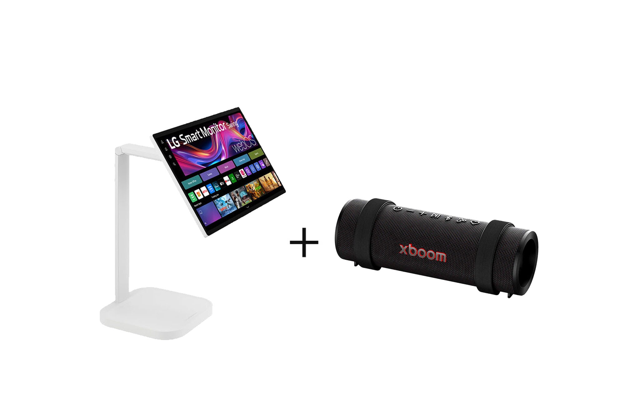 Monitor LG Smart Swing 31.5 inch 4K UHD IPS, Touchscreen, suporte