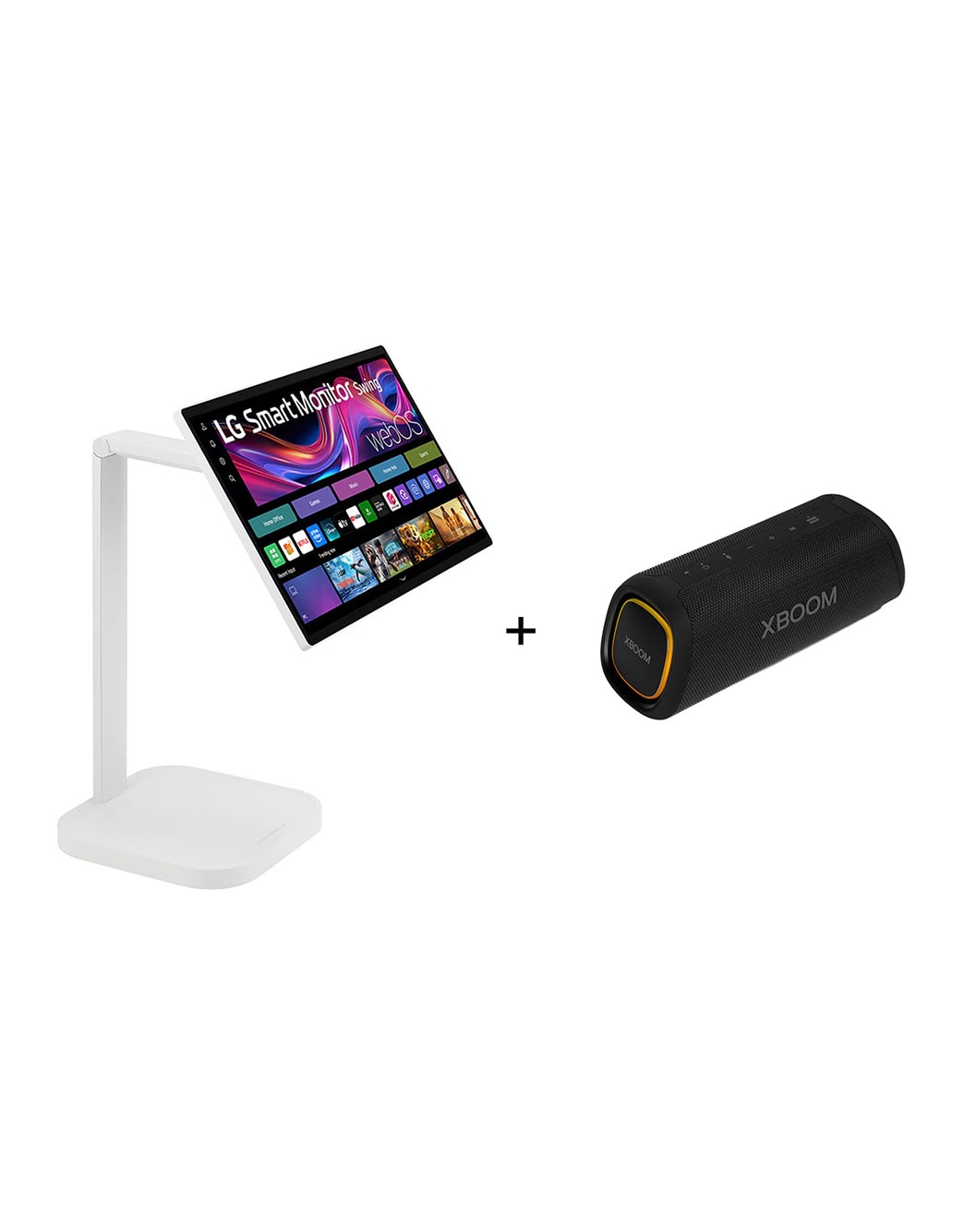 Monitor LG Smart Swing 31.5 inch 4K UHD IPS, Touchscreen, suporte