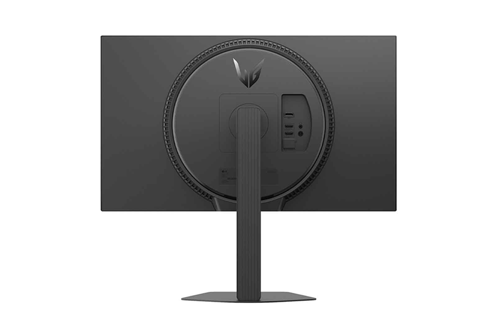 Vista lateral de +15 graus de um monitor inclinado