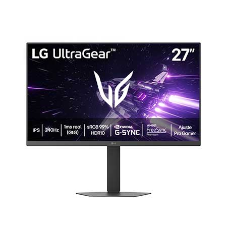 Monitor LG UltraGear™ G4, 27G440A-B 27" FHD, 240Hz, sRGB 99% (Typ.), 1ms (GtG), HDMI 2.0, NVIDIA® G-SYNC®, AMD FreeSync™ Premium - 27G440A-B