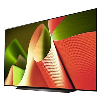 Left-facing side view of LG OLED TV, OLED B4