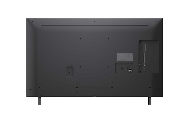 Rear view of LG NanoCell NANO80 TV.