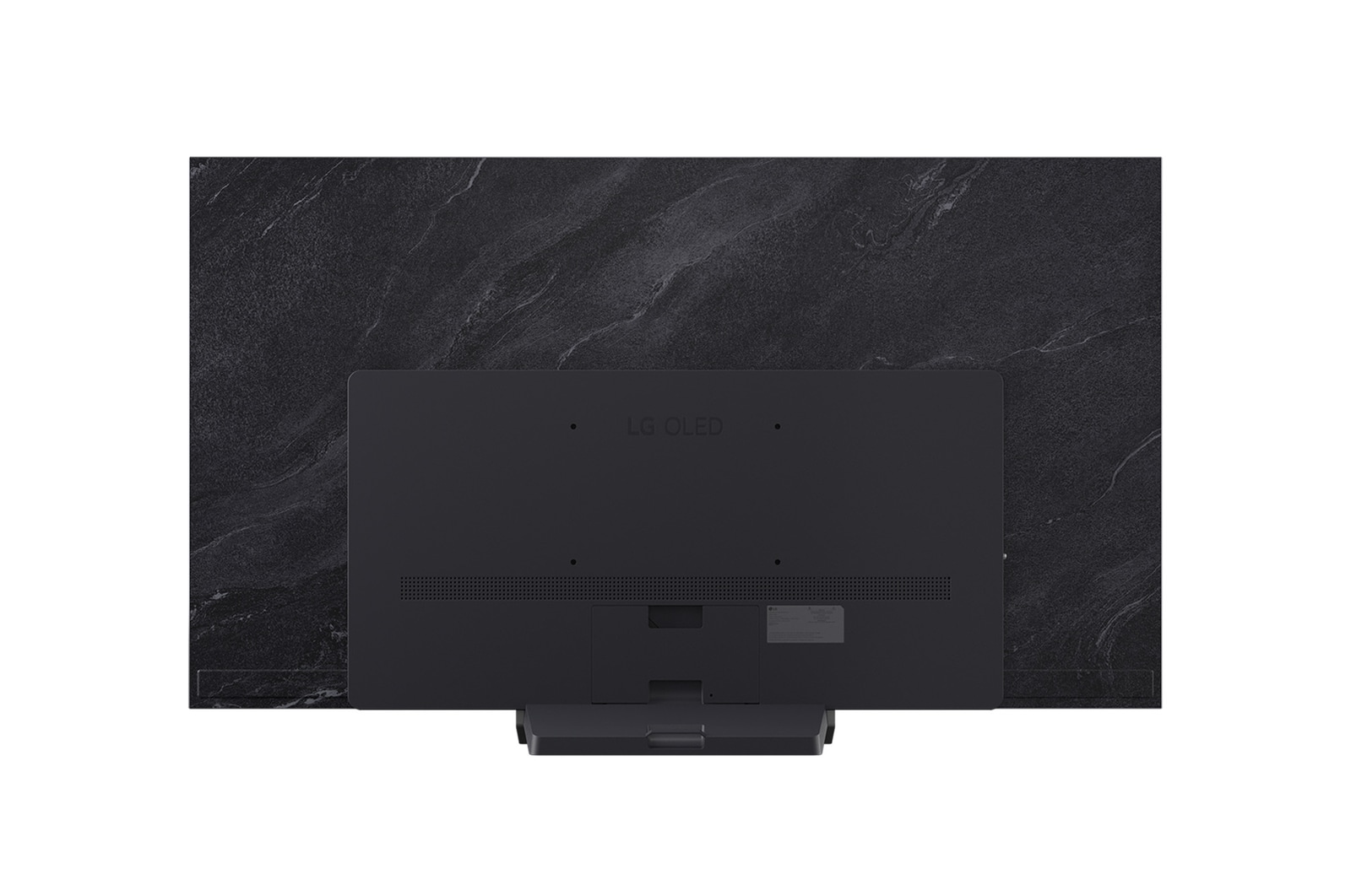 Rear view of LG OLED evo AI C5 4K Smart TV.
