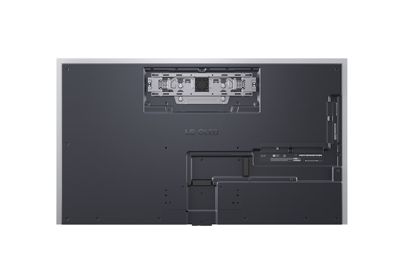 Rear view of LG OLED evo AI G5 4K Smart TV.
