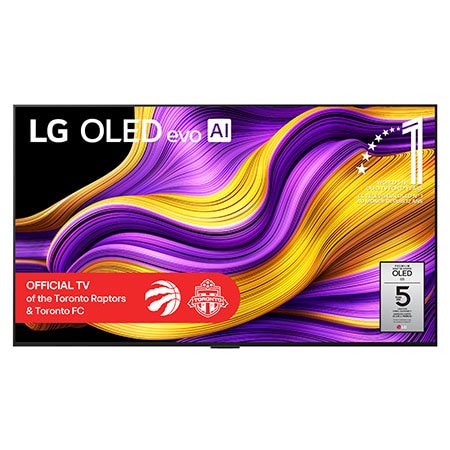 Front view of 77 inch LG OLED evo AI G5 4K Smart TV 2025 OLED77G5WUA