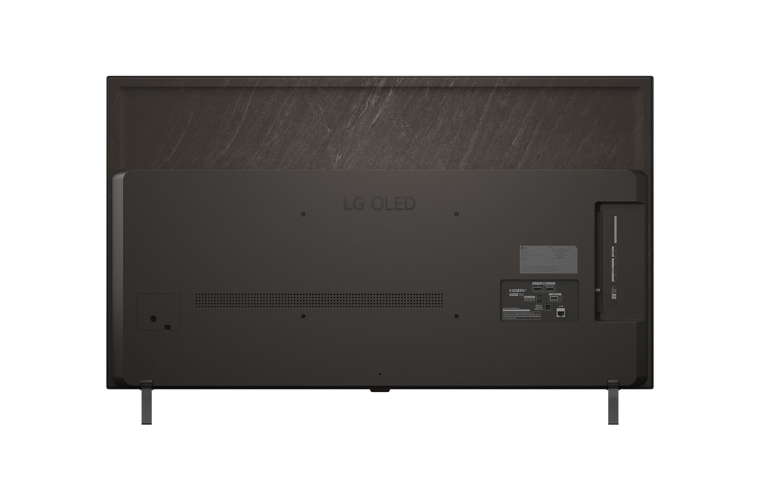Rear view of LG OLED AI B5 4K Smart TV.