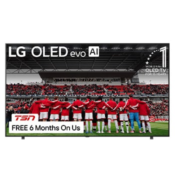 Front view of 83 inch LG OLED AI B5 4K Smart TV 2025 OLED83B5PUA