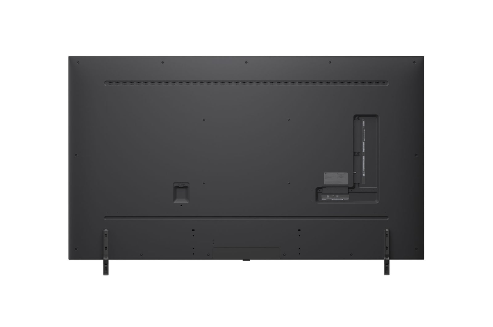 Rear view of LG QNED evo QNED85 TV