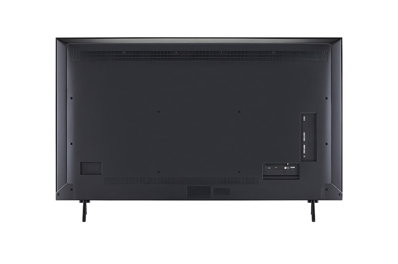 Rear view of LG QNED evo qned91 TV.