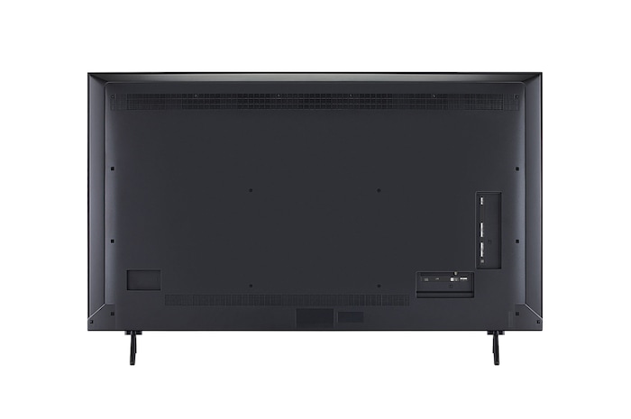 Rear view of LG QNED evo qned91 TV.