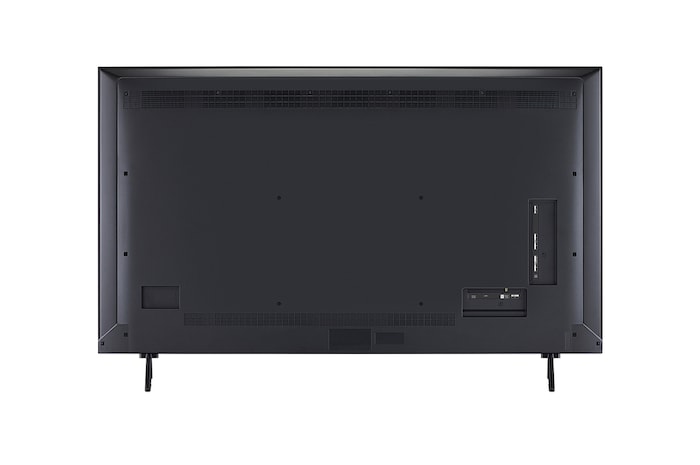 Rear view of LG QNED evo qned91 TV.