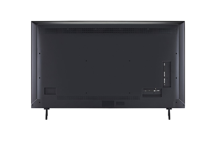 Rear view of LG QNED evo qned91 TV.